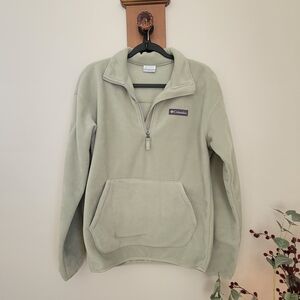 Columbia Men’s Sage Green Half-Zip Fleece Pullover